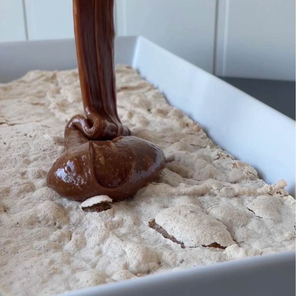 Almond Base with Chocolate Cream and Whipped Topping - Images 5