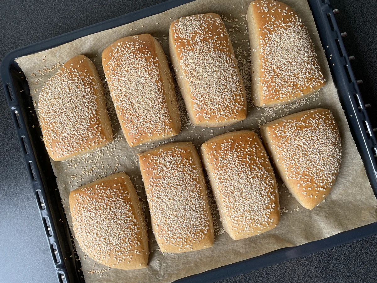 Saftige småbrød med sesamfrø  - Bilde 3